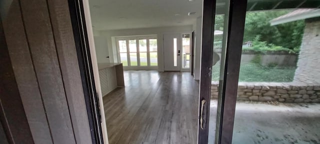 2101 Vanderbilt Ln, Austin, TX 78723 - corridor with wood finished floors