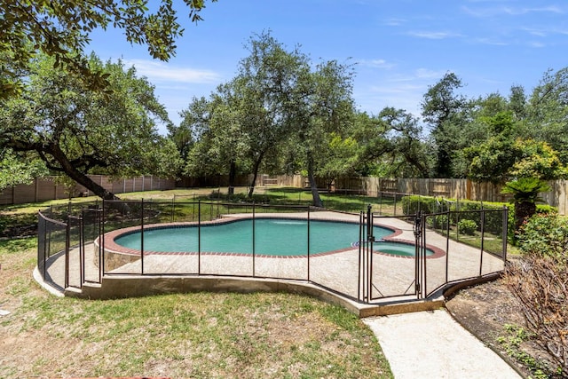 9501 Aire Libre Dr, Austin, TX 78726 - view of swimming pool with a pool with connected hot tub