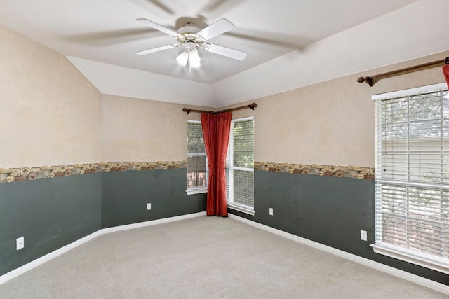 9501 Aire Libre Dr, Austin, TX 78726 - unfurnished room with ceiling fan, light colored carpet, and baseboards