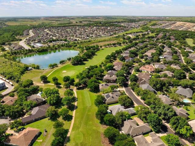 10833 Olympia Fields Loop, Austin, TX 78747 - aerial view of residential area with a nearby body of water and a golf club