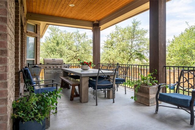 1225 Grassy Field Rd, Austin, TX 78737 - view of patio / terrace featuring outdoor dining area