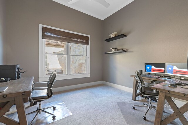 260 Unbridled, Austin, TX 78737 - carpeted office space featuring baseboards