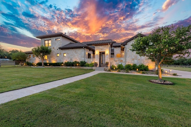 260 Unbridled, Austin, TX 78737 - mediterranean / spanish house featuring stone siding and a tile roof
