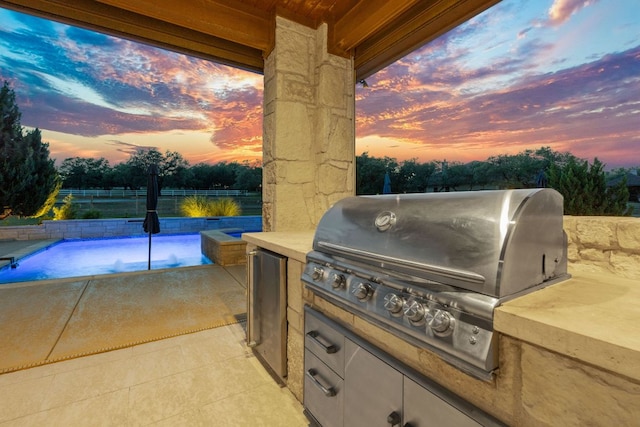 260 Unbridled, Austin, TX 78737 - view of patio terrace at dusk