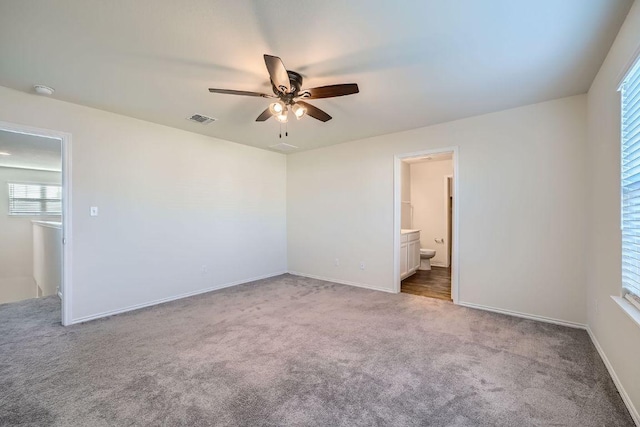 137 Green Egret Way, Leander, TX 78641 - unfurnished room featuring a ceiling fan, carpet floors, baseboards, and a smoke detector