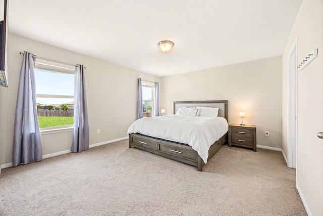 313 Pearl Way, Buda, TX 78610 - bedroom featuring multiple windows and light colored carpet