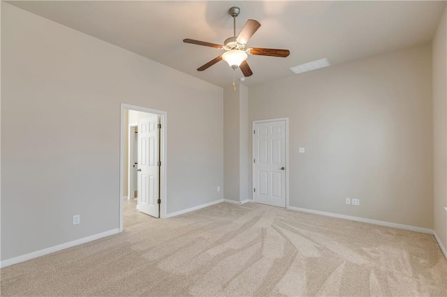 1911 Nelson Ranch Loop, Cedar Park, TX 78613 - unfurnished room with light colored carpet, ceiling fan, and baseboards