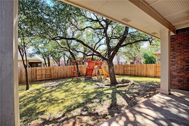 1911 Nelson Ranch Loop, Cedar Park, TX 78613 - view of yard with a playground