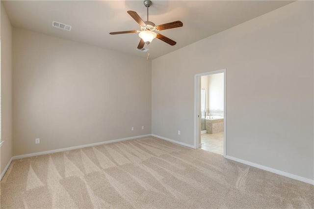 1911 Nelson Ranch Loop, Cedar Park, TX 78613 - empty room with light carpet, a ceiling fan, and baseboards