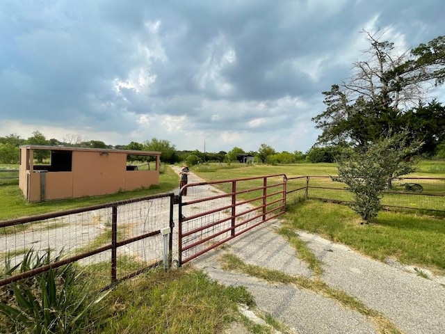 5001 Blue Bluff Rd, Austin, TX 78724 - gate featuring a rural view