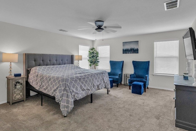 18909 James Carter Jr St, Manor, TX 78653 - bedroom featuring carpet flooring and ceiling fan