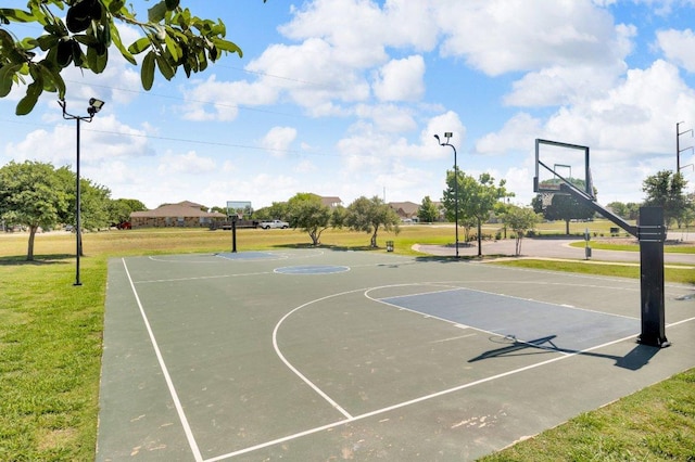 18909 James Carter Jr St, Manor, TX 78653 - view of sport court with community basketball court and a yard