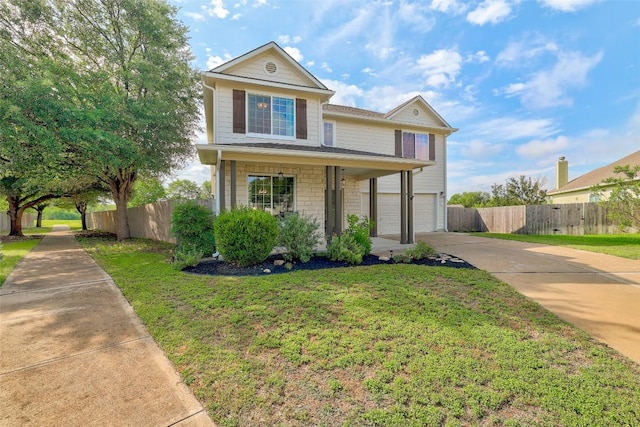 809 Bedford Ct, Georgetown, TX 78628 - traditional home featuring concrete driveway and an attached garage