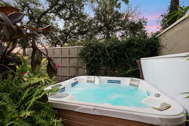 4305 Cliffwood Cir, Austin, TX 78759 - view of swimming pool featuring a hot tub