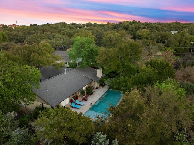 4305 Cliffwood Cir, Austin, TX 78759 - aerial view of property and surrounding area with a forest