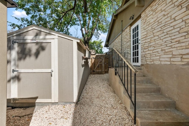 4305 Cliffwood Cir, Austin, TX 78759 - view of shed featuring entry steps