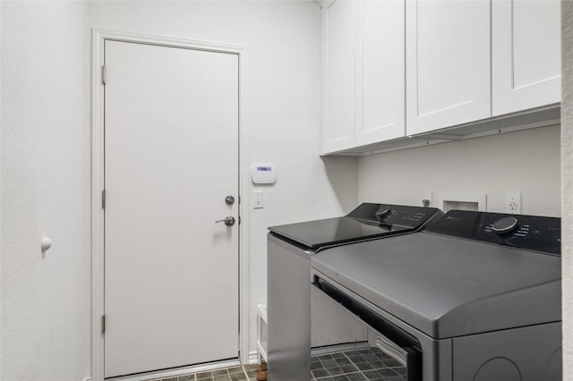 11817 Lake Stone Dr, Austin, TX 78738 - laundry area featuring separate washer and dryer and cabinet space