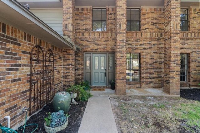 7915 Petaca Trl, Austin, TX 78729 - view of exterior entry with brick siding