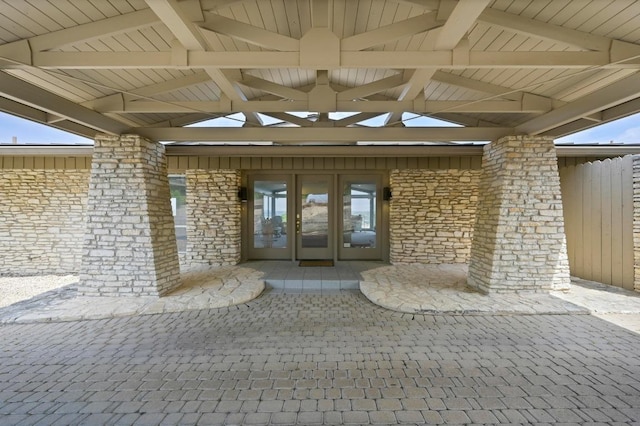 717 Mariner, Lakeway, TX 78734 - entrance to property with french doors and ceiling fan