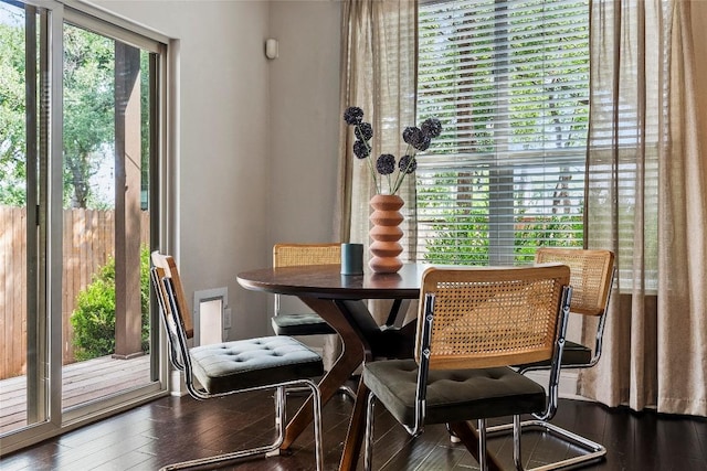 7709 Menchaca Rd Unit 14, Austin, TX 78745 - dining area featuring wood finished floors