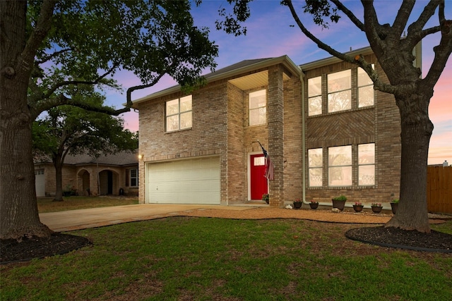 2105 Zeppelin Dr, Cedar Park, TX 78613 - view of front of home featuring a garage, driveway, and brick siding