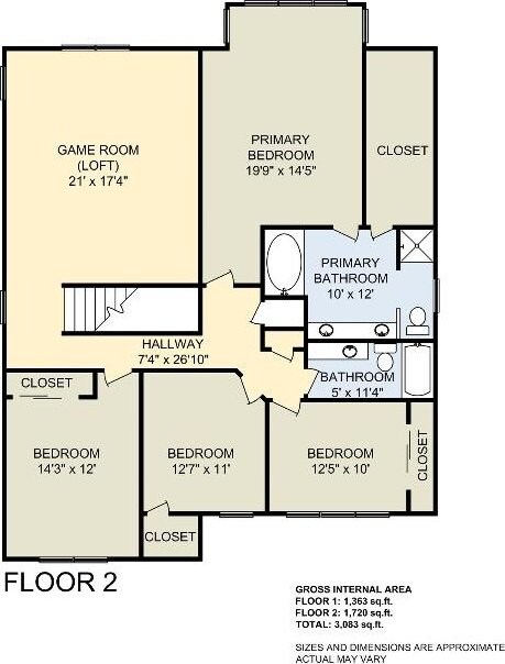 2105 Zeppelin Dr, Cedar Park, TX 78613 - view of room layout