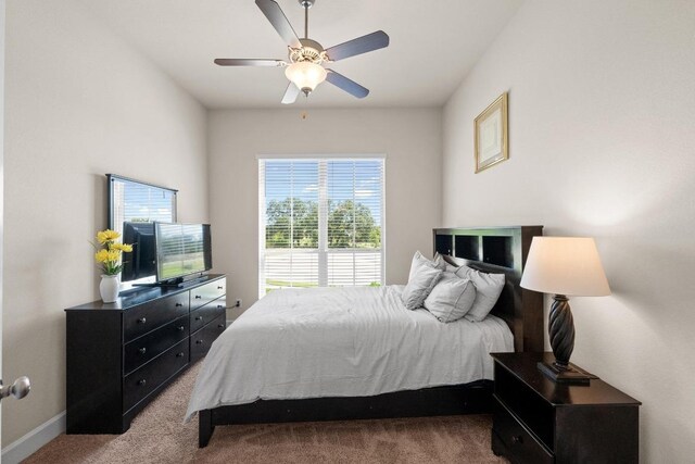 143 Pink Granite Blvd, Dripping Springs, TX 78620 - bedroom featuring carpet flooring, multiple windows, and a ceiling fan