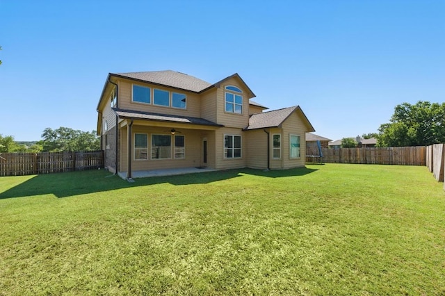 143 Pink Granite Blvd, Dripping Springs, TX 78620 - back of house with ceiling fan and a patio