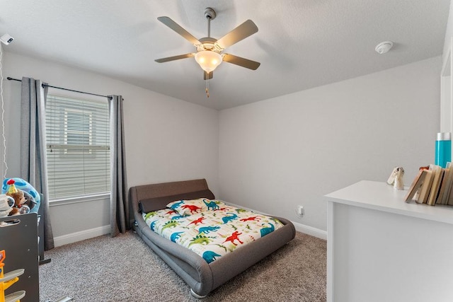 13911 Tribeca, San Antonio, TX 78245 - bedroom featuring carpet flooring, baseboards, and a ceiling fan