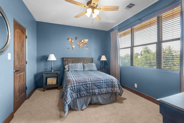 2904 Kodiak Cv, Cedar Park, TX 78613 - bedroom featuring carpet flooring and a ceiling fan