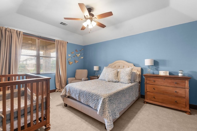 2904 Kodiak Cv, Cedar Park, TX 78613 - carpeted bedroom with ceiling fan and baseboards