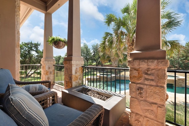 2904 Kodiak Cv, Cedar Park, TX 78613 - view of patio / terrace featuring a fire pit