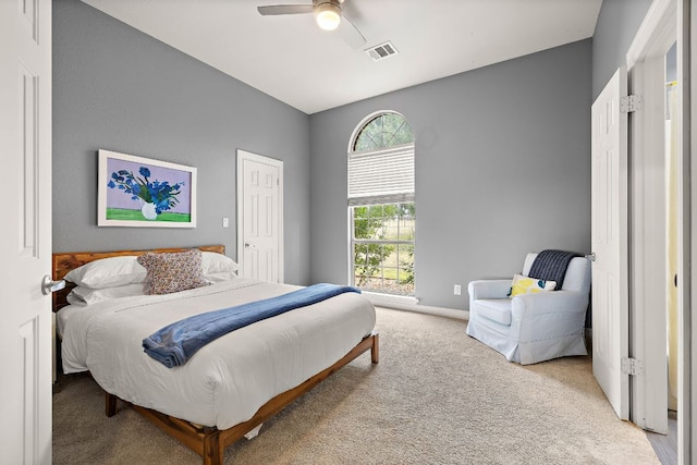 10003 Baxter Ln, Austin, TX 78736 - bedroom with carpet floors and a ceiling fan
