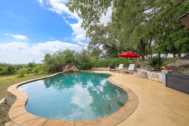 10003 Baxter Ln, Austin, TX 78736 - outdoor pool featuring a patio