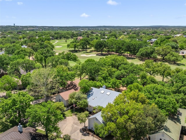 106 Southern Spur, Horseshoe Bay, TX 78657 - aerial view of a local golf course and a tree filled landscape