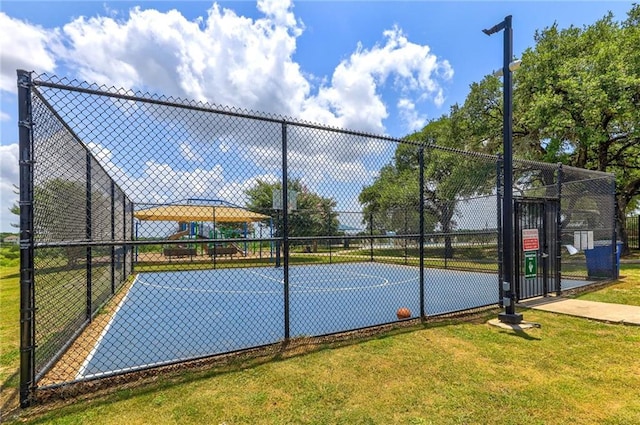 10500 Hendon St, Austin, TX 78748 - view of basketball court featuring a gate and community basketball court