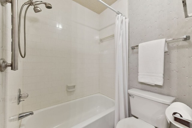707 Clearwater Trl, Round Rock, TX 78664 - bathroom featuring toilet and shower / tub combo