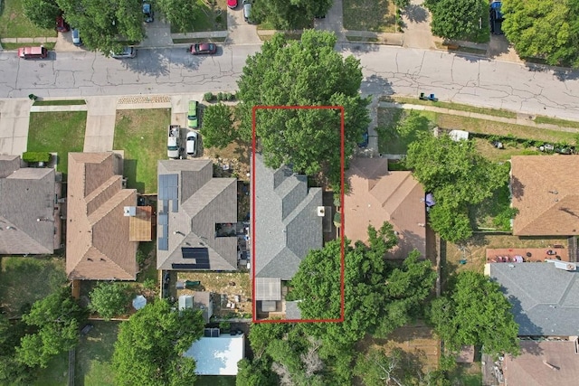 707 Clearwater Trl, Round Rock, TX 78664 - aerial view of residential area with property parcel outlined