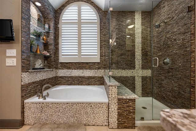 5700 Cherokee Draw Rd, Austin, TX 78738 - full bath featuring a bath and a stall shower