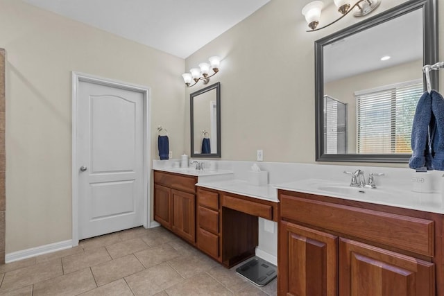 2700 Outlook Ridge Loop, Leander, TX 78641 - full bath featuring double vanity and tile patterned floors