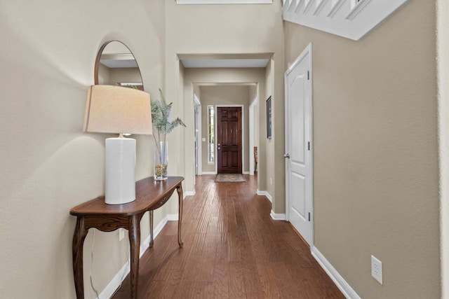 2700 Outlook Ridge Loop, Leander, TX 78641 - entrance foyer with dark wood-style flooring and baseboards