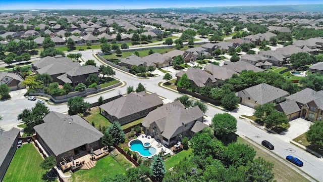 2700 Outlook Ridge Loop, Leander, TX 78641 - aerial perspective of suburban area featuring a pool area