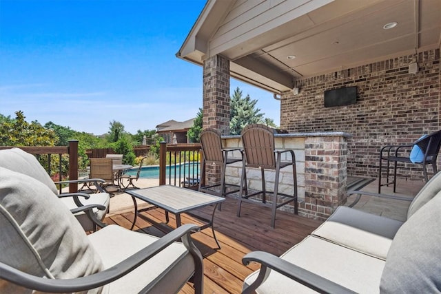 2700 Outlook Ridge Loop, Leander, TX 78641 - view of wooden deck