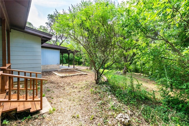 17903 Lafayette Park Rd, Jonestown, TX 78645 - view of yard featuring a wooden deck