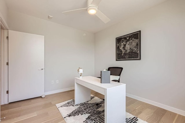 900 S 1st St Unit 212, Austin, TX 78704 - office space featuring light wood-style floors, ceiling fan, and baseboards