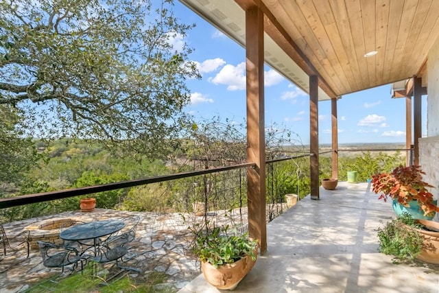 165 Highridge Ln, Fredericksburg, TX 78624 - view of patio