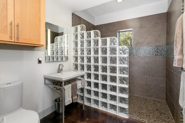 165 Highridge Ln, Fredericksburg, TX 78624 - bathroom featuring a walk in shower and toilet