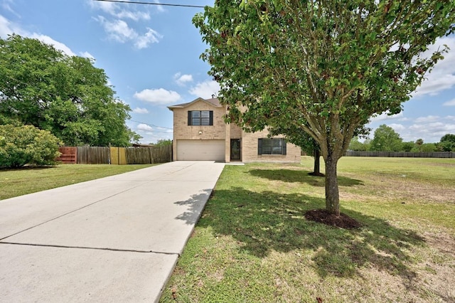 585 Siebert Dr, Kyle, TX 78640 - view of front of home with a garage and concrete driveway