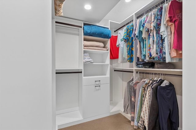 3104 Rexford Dr, Austin, TX 78723 - walk in closet featuring carpet flooring