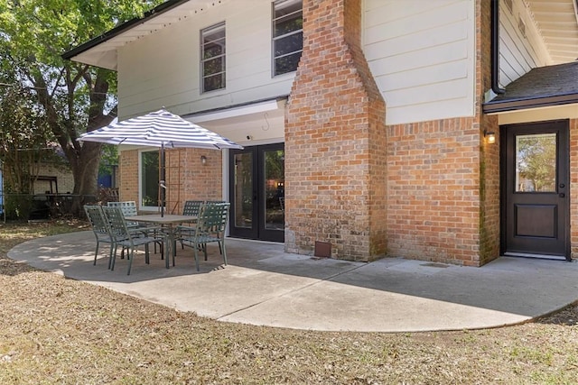 3104 Rexford Dr, Austin, TX 78723 - view of patio / terrace with french doors